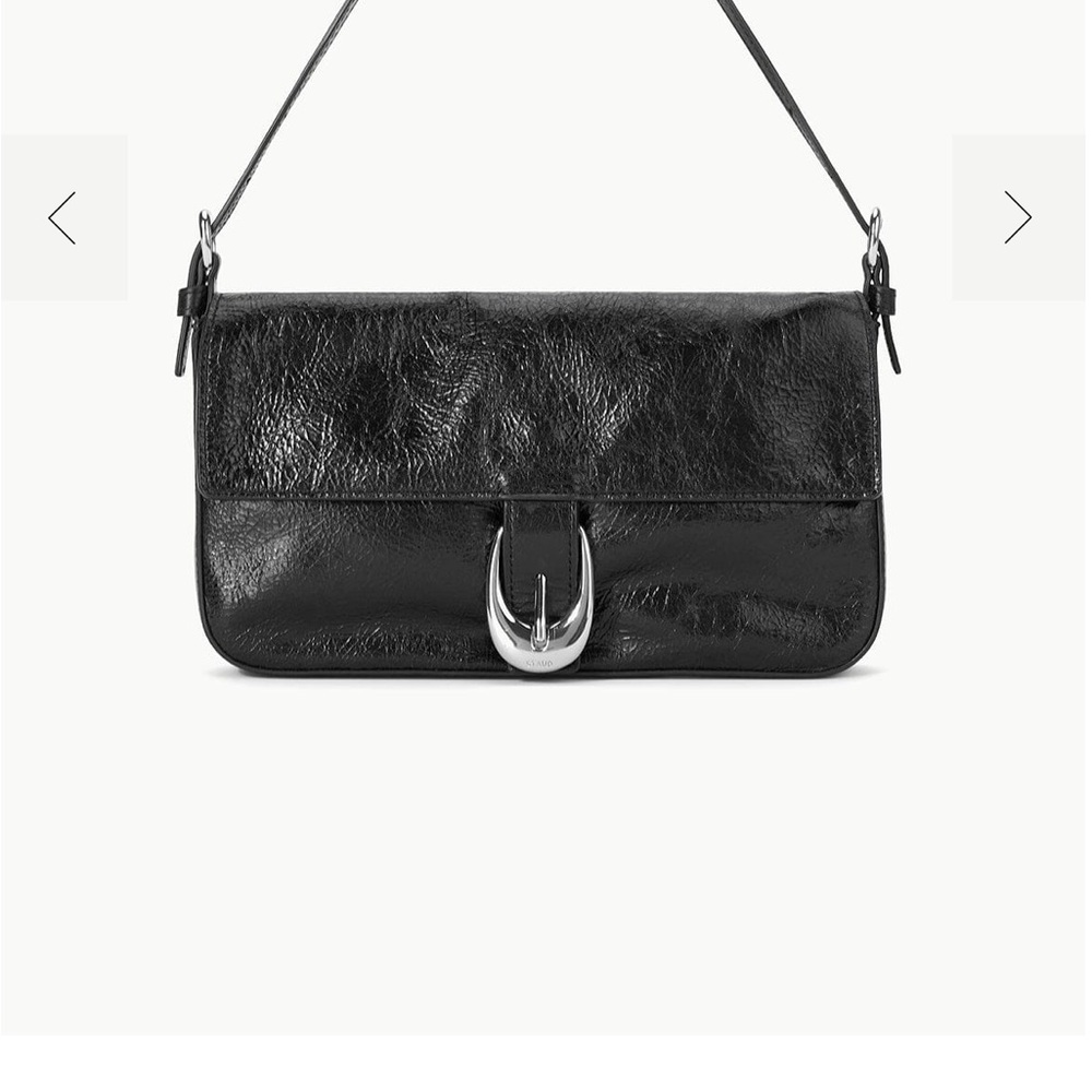 Staud Harlow Black Leather Shoulder Bag - Picture 7 of 7